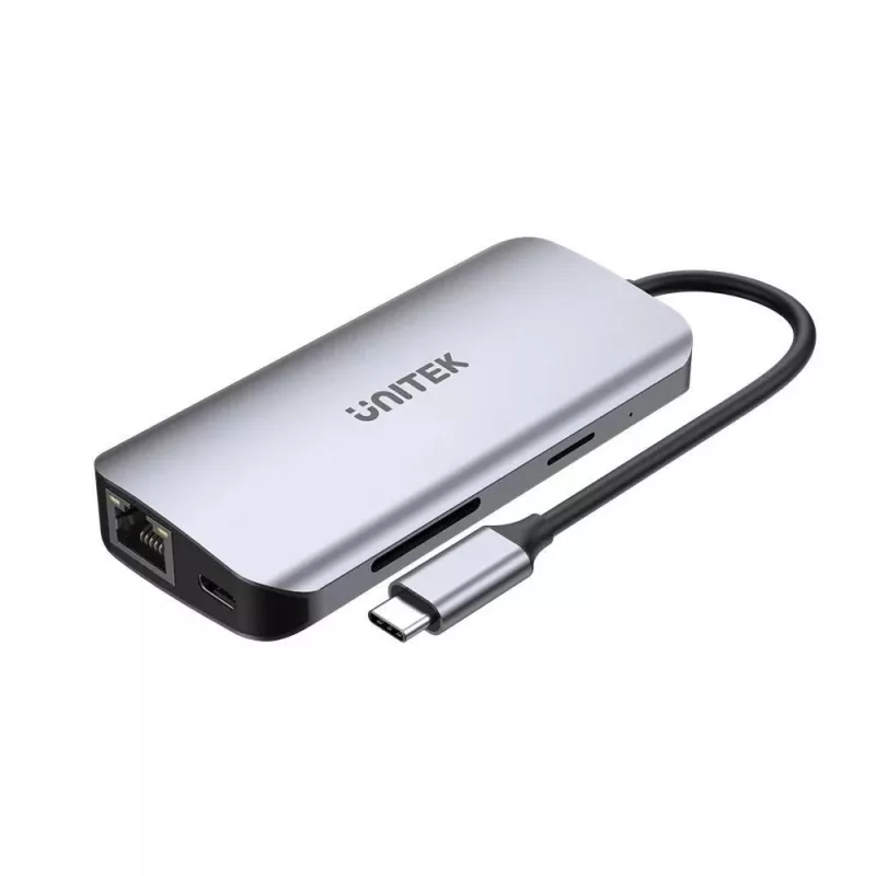 Hub USB-C Unitek D1122A01 z 2x HDMI 4K i 100W Power Delivery