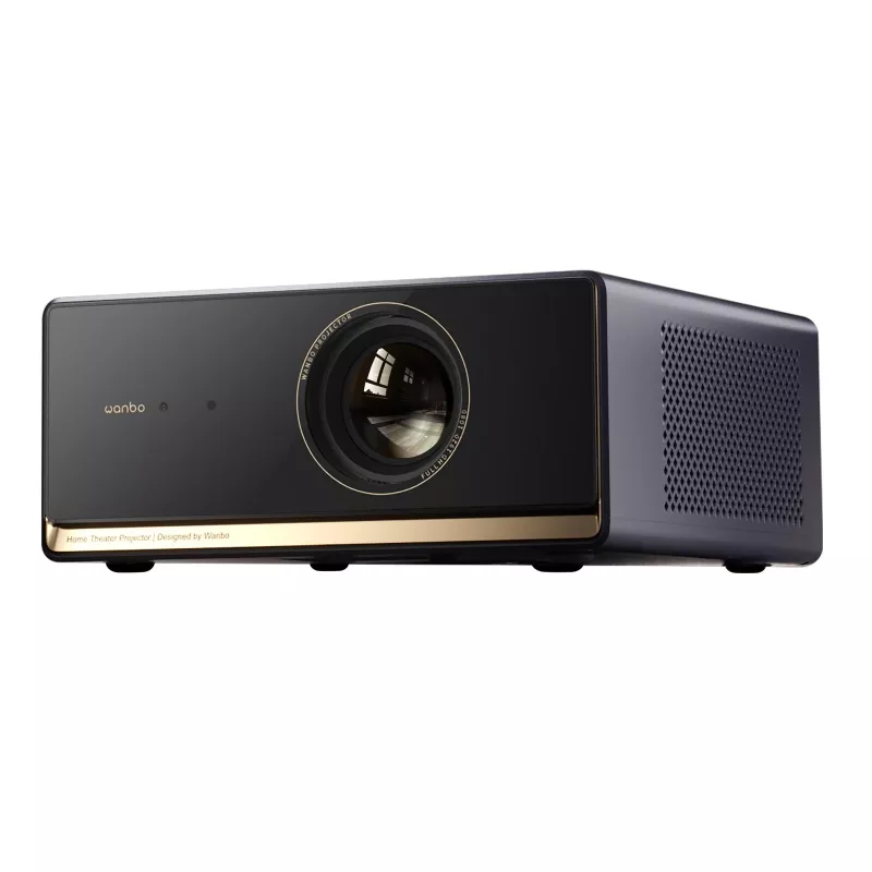 Projektor WANBO X5 Pro — 1100 ANSI lumenów, LCD, 1080p (1920x1080), 16:9, HDR10, Google TV, niebieski