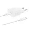 Szybka ładowarka sieciowa USB Samsung EP-T2510 25 W biała, USB‑C, PPS, Super Fast Charging