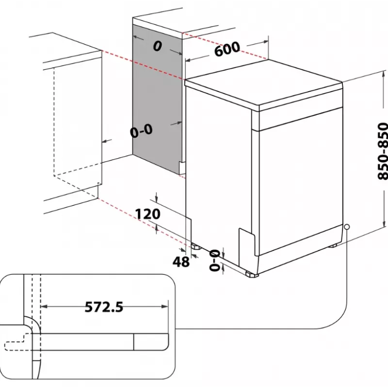 Zmywarka Indesit D2F HD624 AS wolnostojąca 14 kompletów