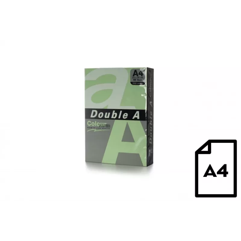 Kolorowy papier Double A, 80g, A4, 500 arkuszy, Emerald