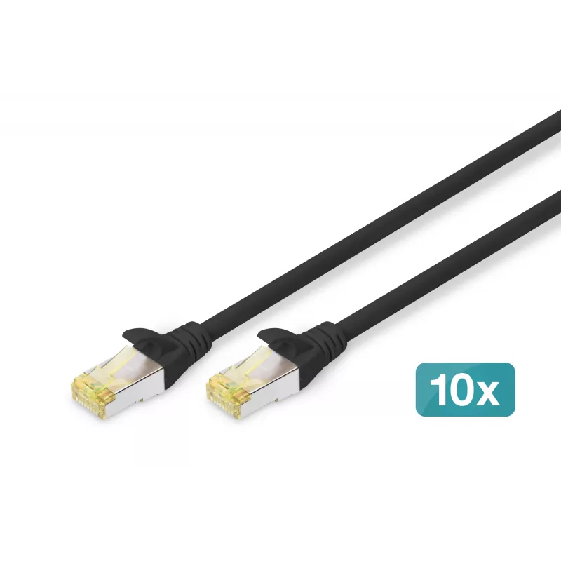 Kabel sieciowy Digitus CAT 6A S/FTP RJ-45 2m czarny