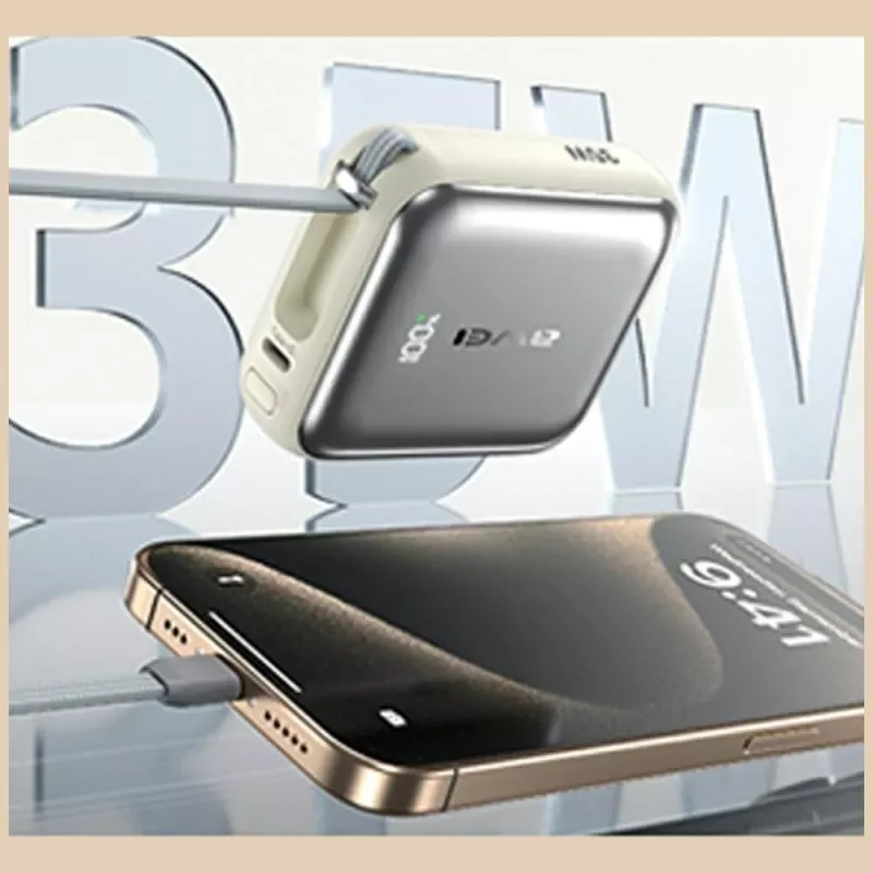 Power bank Awei AS-181 10000mAh 35W z wbudowanym kablem