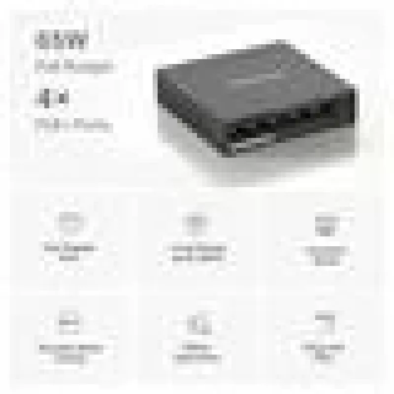 Mercusys 5-portowy gigabitowy przełącznik biurkowy z 4 portami PoE+