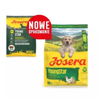 Sucha karma dla szczeniąt JOSERA Junior YoungStar, worek 3 kg, kompletna karma dla szczeniąt