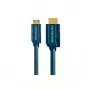 Kabel Mini-HDMI+Adapter z Ethernetem (HDMI A/HDMI Mini C) - 2,0m szybki adapter HDMI na Mini-HDMI