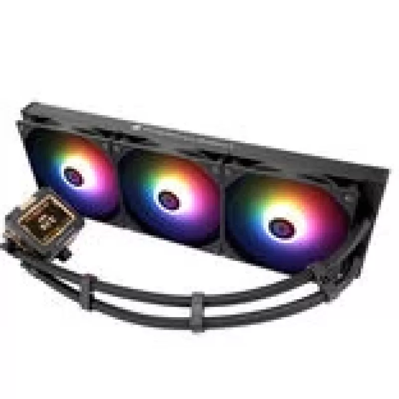 Chłodzenie CPU Thermalright Frozen Warframe 420 Czarny ARGB — wentylatory ARGB 140 mm, chłodnica 420 mm