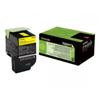Kasetka tonera Lexmark 702HY Żółta 70C2HY0 3000 stron