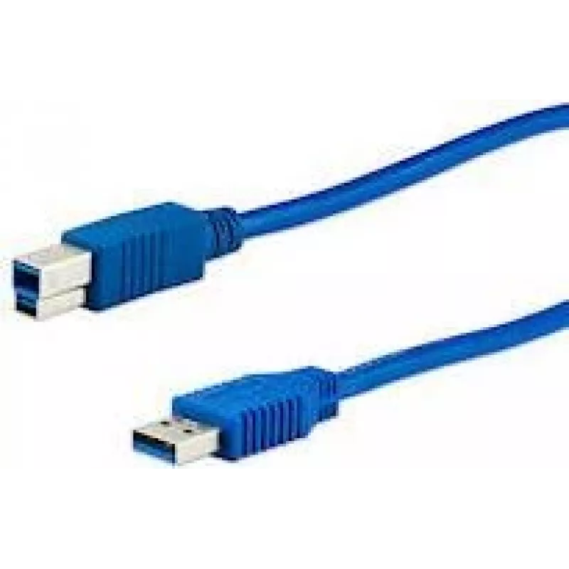 Kabel USB e+p CC 302 USB 3.2 Gen 1 1,5m USB A USB B niebieski
