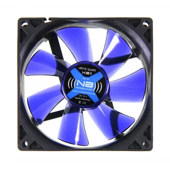 Wentylator obudowy komputerowej NoiseBlocker CzarnySilentFan XE1 92 mm, 1500 RPM, 17 dB, 50 m³/h, 4 V, Czarny