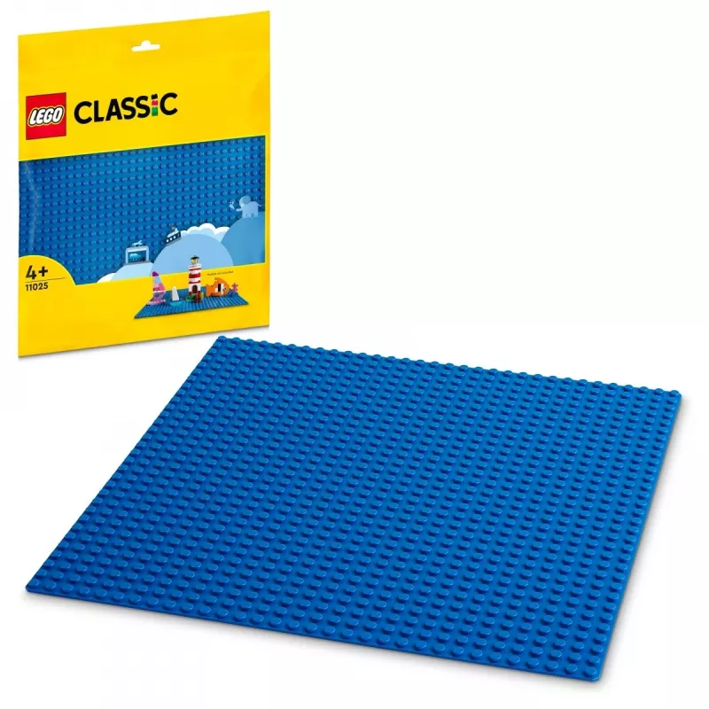 Płytka konstrukcyjna LEGO 11025 — niebieska płytka bazowa 32x32 wypustki, 250×250 mm