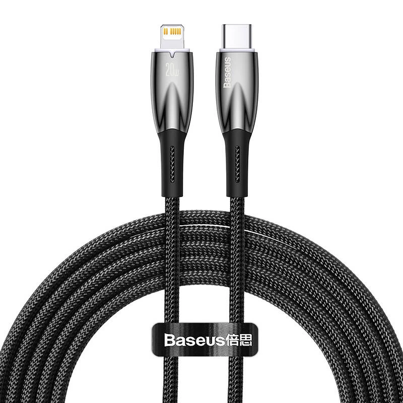 Kabel USB-C na Lightning Baseus Glimmer 20W, 2 m — szybkie ładowanie i synchronizacja danych