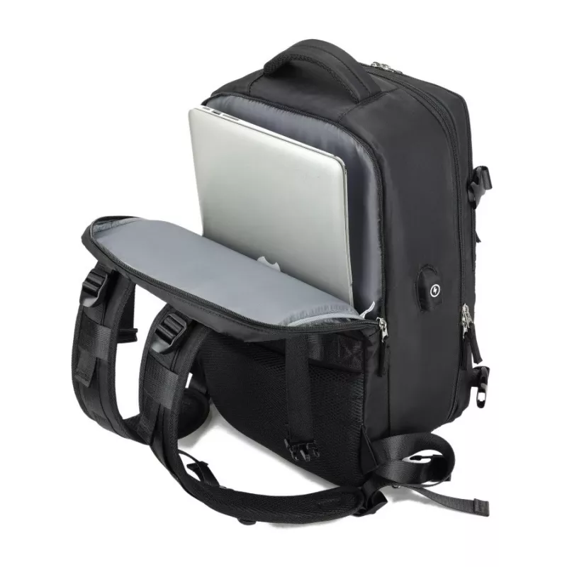 Plecak NOVEEN CTB400 unisex 25 L, poliester, 40×25×20 cm, czarny