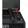 Gramofon z napędem paskowym Lenco TT-115 Czarny — przenośny odtwarzacz w stylu walizki, Bluetooth 5.0, nagrywanie USB, 33/45/78 obr./min