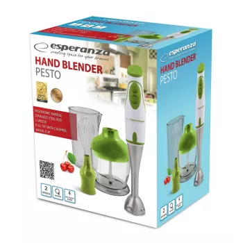 Blender ręczny Esperanza EKM003G 0,75 L, zielono-biały, 450 W