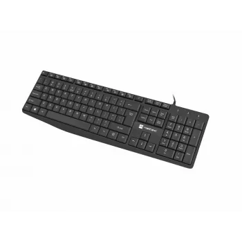 Przewodowa klawiatura pełnowymiarowa NATEC NAUTILUS NKL-1950 — USB, QWERTY US International, 105 klawiszy, czarna