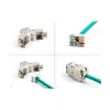 Moduł keystone DeLOCK 88113 płaski RJ-45 niebieski 10 szt.
