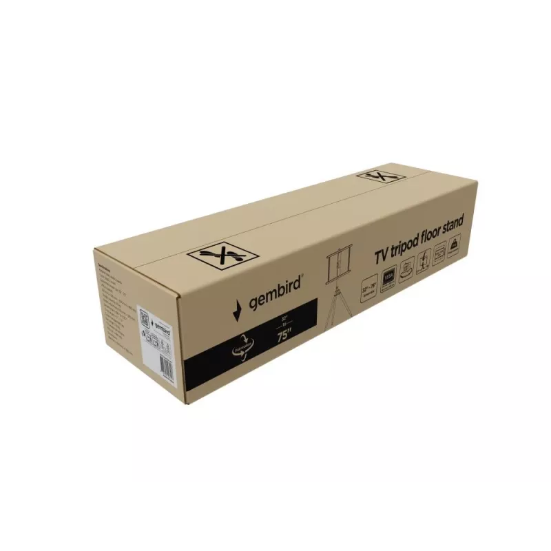 Uchwyt do telewizora Gembird TVS-75ST-01 Czarny Wood