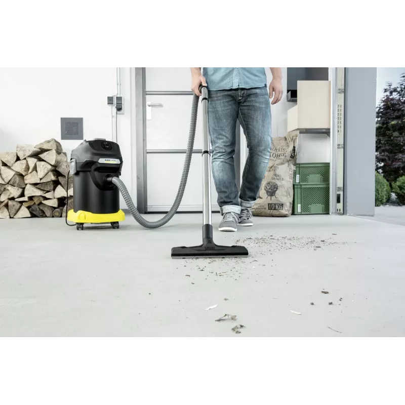 Odkurzacz do popiołu Karcher AD 4 Premium — 17 l, 600 W, bezworkowy, wąż metalowy, rura chromowana