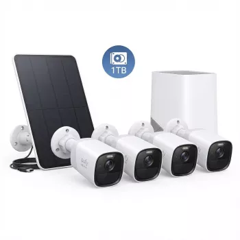 EUFY EufyCam E40 - Sieciowa kamera monitorująca - odporna na warunki atmosferyczne / pyłoszczelna / odporna na promieniowanie UV / wodoodporna - Kolor (dzień/noc)