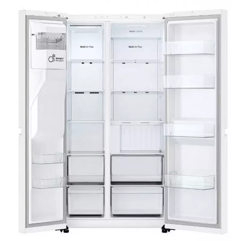 LG GSLC40SWPE lodówka side-by-side wolnostojąca 638 L biała
