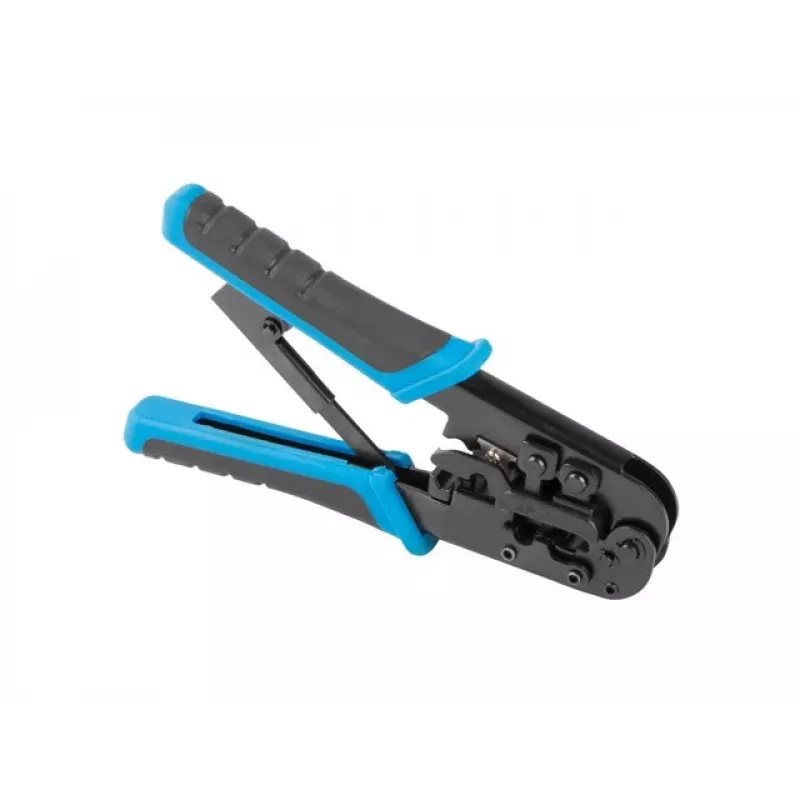 Narzędzie do zaciskania LANBERG NT-0201 do złączy RJ-45, 180 mm, 315 g, czarno-niebieskie