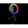 Pierścień LED RGB 26 cm ze statywem