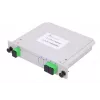 Optyczny rozdzielacz PLC 1:2 SC/APC typu slotowego, Extralink, czarny ABS
