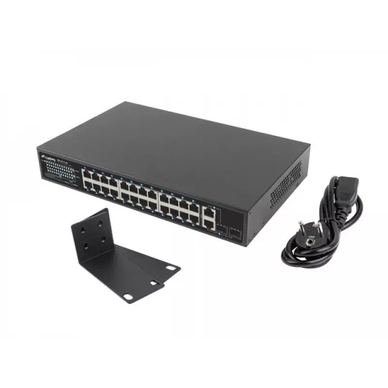 Przełącznik sieciowy Lanberg RSFE-24P-2C-250 Niezarządzalny Gigabit Ethernet (10/100/1000)
