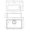 Akpo WK-7 MICRA 60 okap Cooker hood montowany w suficie Biały
