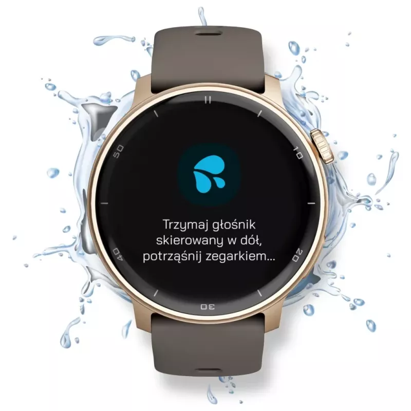 Smartwatch Stelio STSWA101GD Activ GPS 46mm Złoty — 46 mm smartwatch GPS, złota obudowa