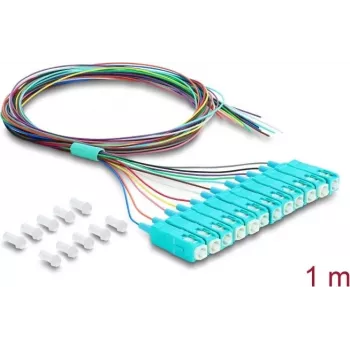 DELOCK Kabel światłowodowy 12x SC-UPC Simplex Patch > 12x Otwarty koniec kabla, 1m