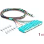 DELOCK Kabel światłowodowy 12x SC-UPC Simplex Patch > 12x Otwarty koniec kabla, 1m