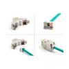 Moduł Keystone DeLOCK 88111 Płaski Żółty RJ-45 10 szt.
