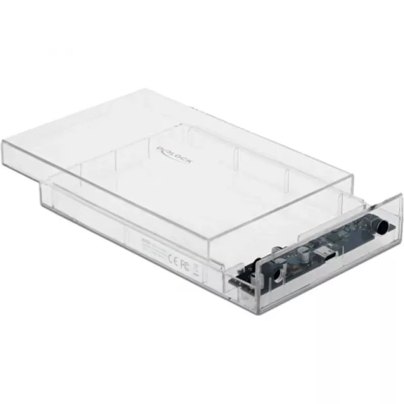 Obudowa HDD/SSD DeLOCK 42623 przezroczysta 2.5/3.5 cala