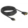 adapter kablowya wideo DeLOCK 85656 5 m HDMI Typ A DVI Czarny