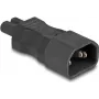 DeLOCK Adapter zasilania IEC 60320 - C14 do gniazda C7 2,5 A Czarny
