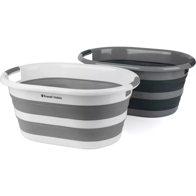 Kosz na pranie Russell Hobbs LA053879GRYFEU7 27 l składany
