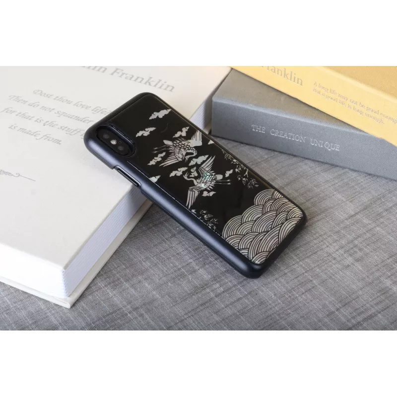 Pokrowiec na smartfona iKins do iPhone XS / XS Max — Crane Czarny powłoka ochronna
