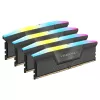 DIMM 64 GB DDR5-6000 (4x 16 GB) Quad-Kit, pamięć czarna, CMH64GX5M4B6000C36, Vengeance RGB, INTEL XMP