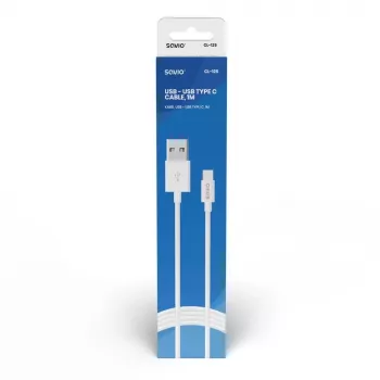 Savio CL-125 kabel USB 2.0 1 m USB A USB C biały