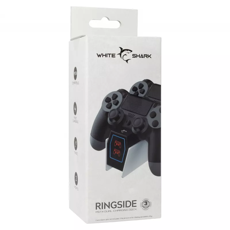 Stacja ładująca White Shark PS4-0417 Dual Charging Station do kontrolerów PS4