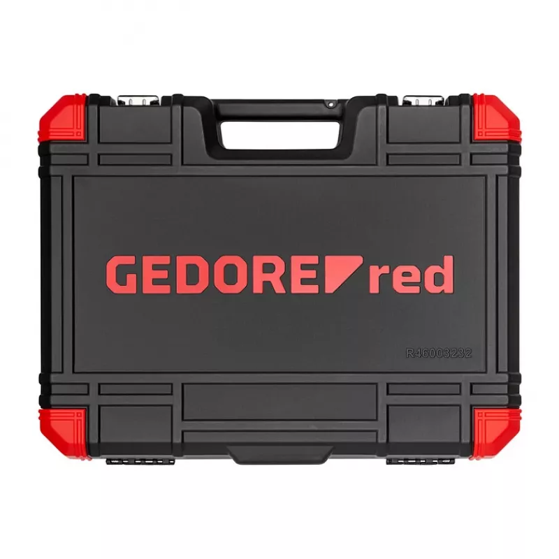 Zestaw nasadek Gedore R46003232, 232 elementy, napędy 1/4 cala i 1/2 cala