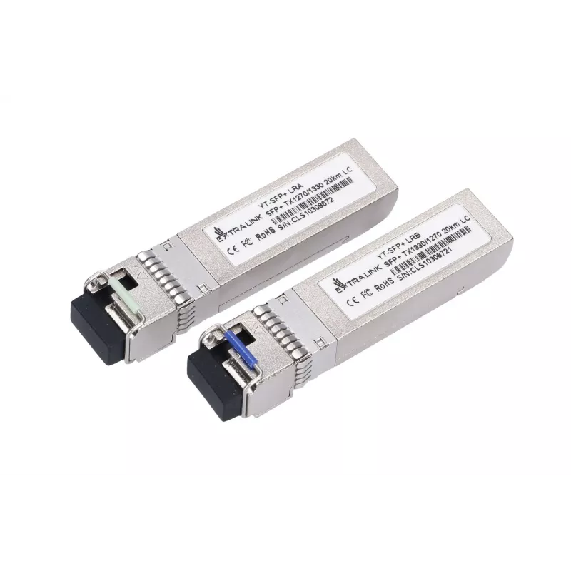 Extralink SFP+ 10G SFP+ Moduł WDM 10 Gb/s 1270/1330 nm jednomodowy 20 km LC DOM para dedykowana dla HP/ARUBA