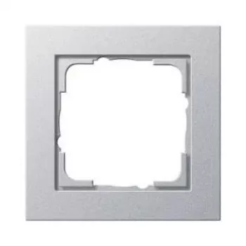 Płytka ścienna GIRA E2 Aluminium bezśrubowa termoplastyczna 80,8×80,8×9,3 mm