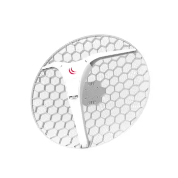 Antena sieciowa MikroTik LHG XL HP5 27.5 dBi 5 GHz dualna polaryzacja, PoE, wysokość 245 mm, średnica 55 cm