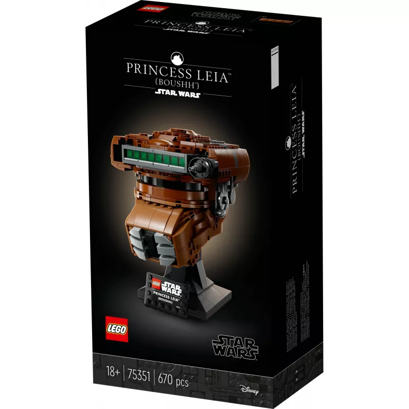 LEGO Star Wars Hełm Księżniczki Lei (Boushh) Zestaw dla Dorosłych 75351 (670 Elementów)