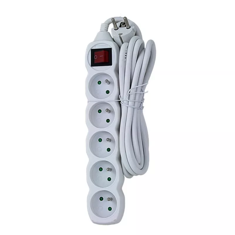Esperanza ELK215W przedłużacz zasilający 3 m 5 gniazd AC Wewnętrzny Biały