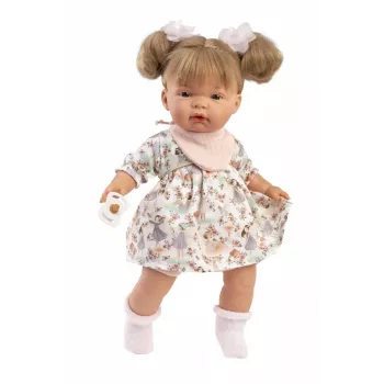 Lalka Llorens Joelle, 38 cm, płacząca lalka z realistycznymi cechami i miękkim korpusem