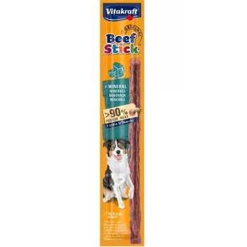 Przysmak do żucia dla psa Vitakraft Beef Stick Original plus Mineral 12 g — smak wołowiny, 30% białka, bez cukru i glutenu